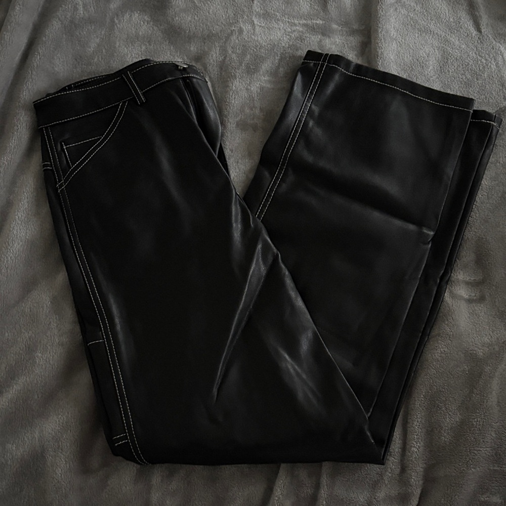 Dynamite Black Faux Leather Pants